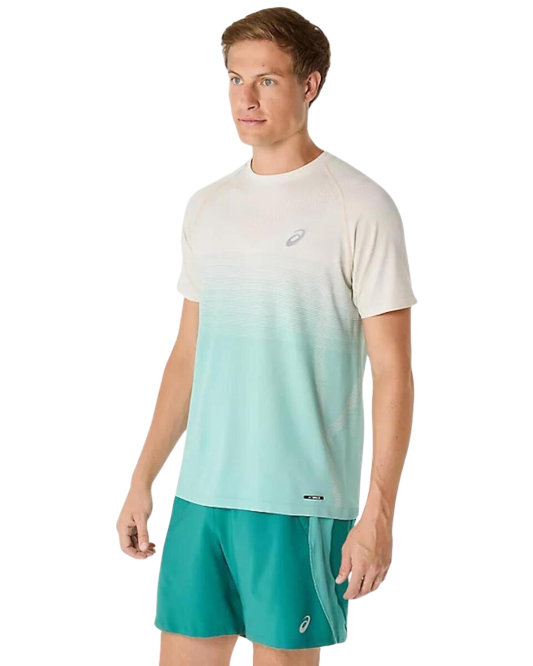 T-shirt Asics Seamless - Blanc/Vert